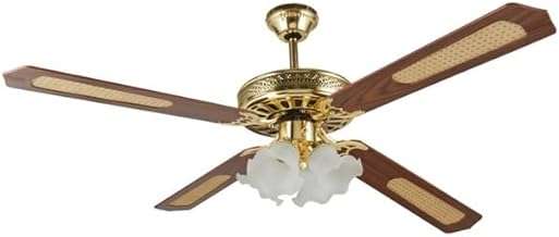 Goldair 4-Light Ceiling Fan, 132 cm Size, Gold