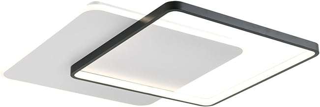 Bright Star Lighting CF275 BK/WH Metal and Acrylic Ceiling Fitting with 36W LED Light, Black/White