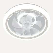 Bright Star Lighting FCF021 38W Space Saving Ceiling Fan with LED Light, White