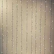 ACDC Dynamics 240V IP44 LED Black Wire Curtain String Light, 2 Meter x 1.5 Meter Size, Warm White