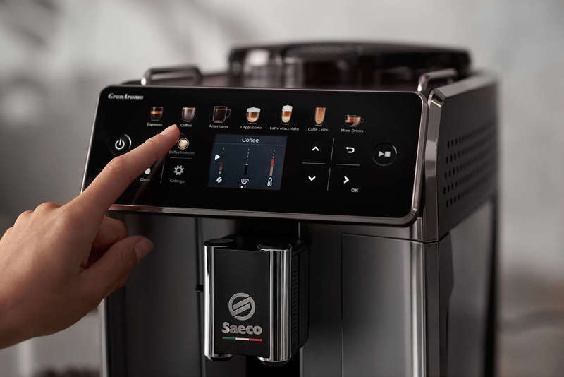 Philips Saeco GranAroma Fully Automatic Espresso Machine - White- SM6580/20