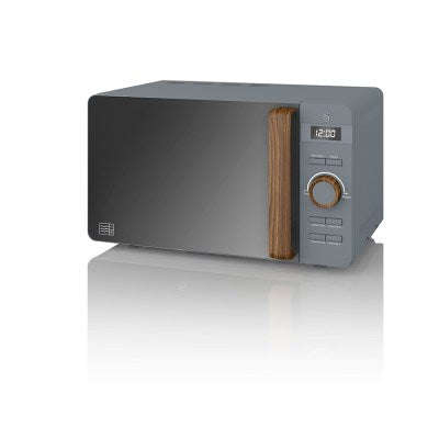 Swan 20 Litre Nordic Electronic Microwave Oven Grey-SMW20NE