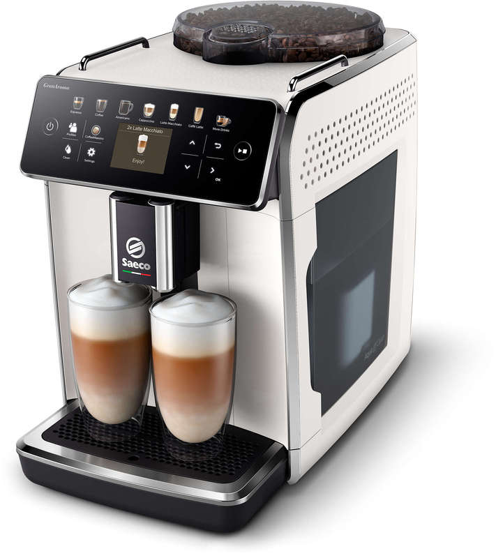 Philips Saeco GranAroma Fully Automatic Espresso Machine - White- SM6580/20
