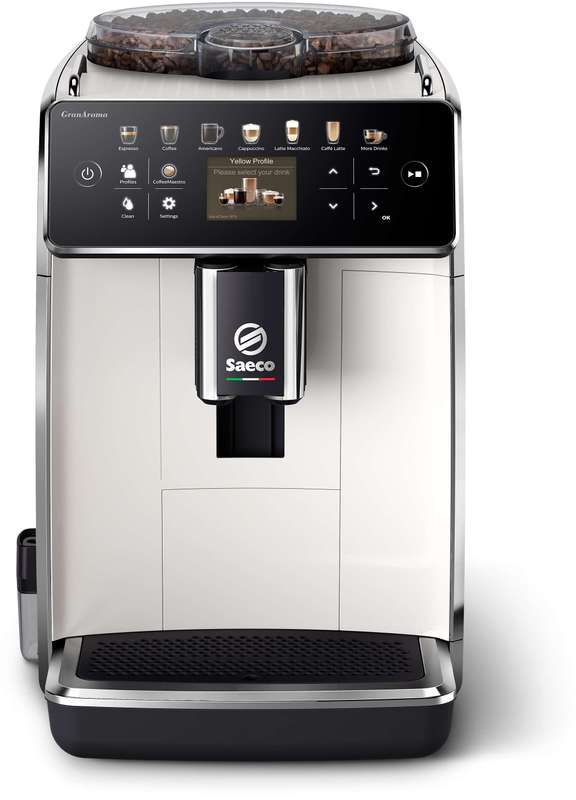 Philips Saeco GranAroma Fully Automatic Espresso Machine - White- SM6580/20