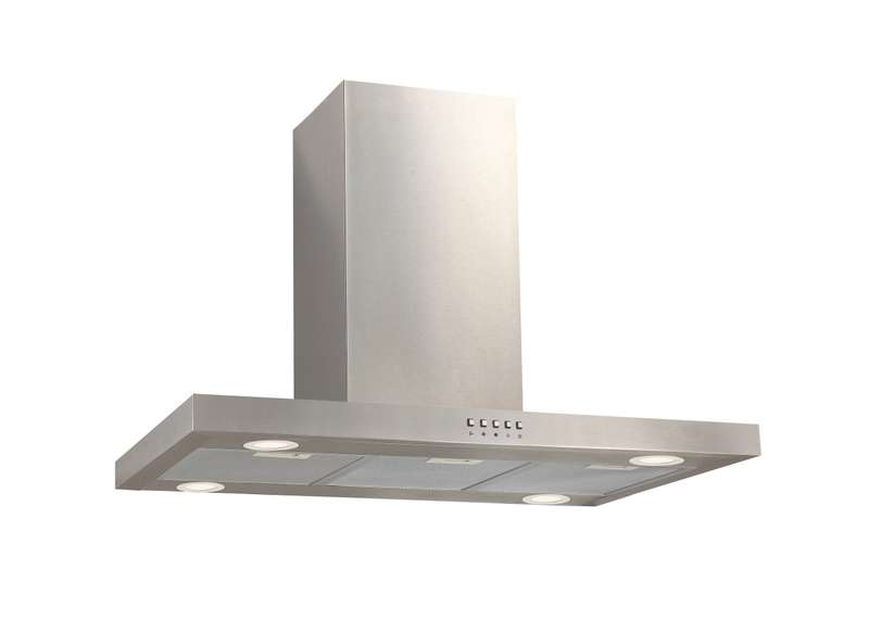 Falco 90cm Island Flat Extractor Fan (Stainless Steel)- FAL-90-I22S