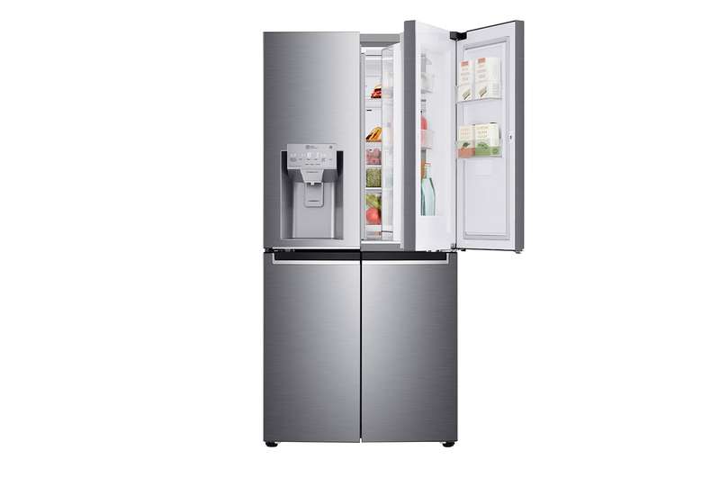 LG 570L Side by Side - Door in Door Fridge - Platinum Silver GC-J22FTLPL.APZQESA