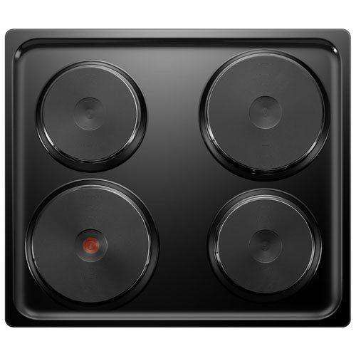 Hisense 60cm Hob and Oven, 4 x Plate Burners, Black Finish, Double-Layer Glass Door -HBO60203