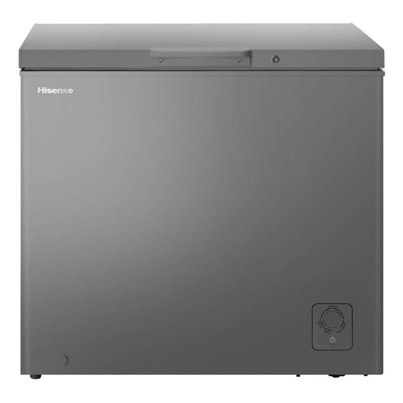 Hisense 198L Chest Freezer With Lock, Silver, A Class,With Sprung Hinge-2810- H245CFS