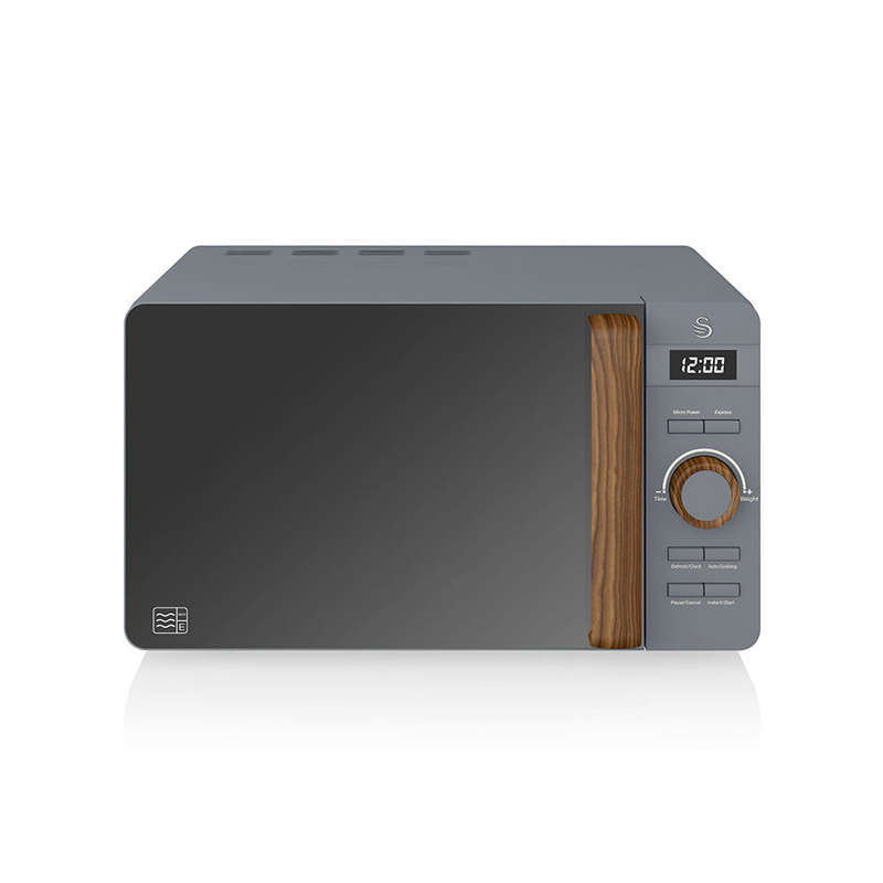 Swan 20 Litre Nordic Electronic Microwave Oven Grey-SMW20NE