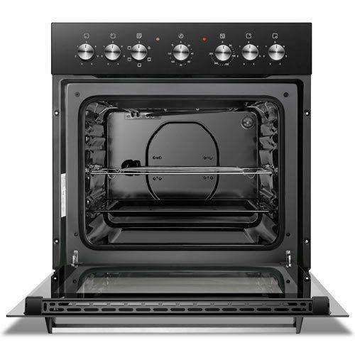Hisense 60cm Hob and Oven, 4 x Plate Burners, Black Finish, Double-Layer Glass Door -HBO60203