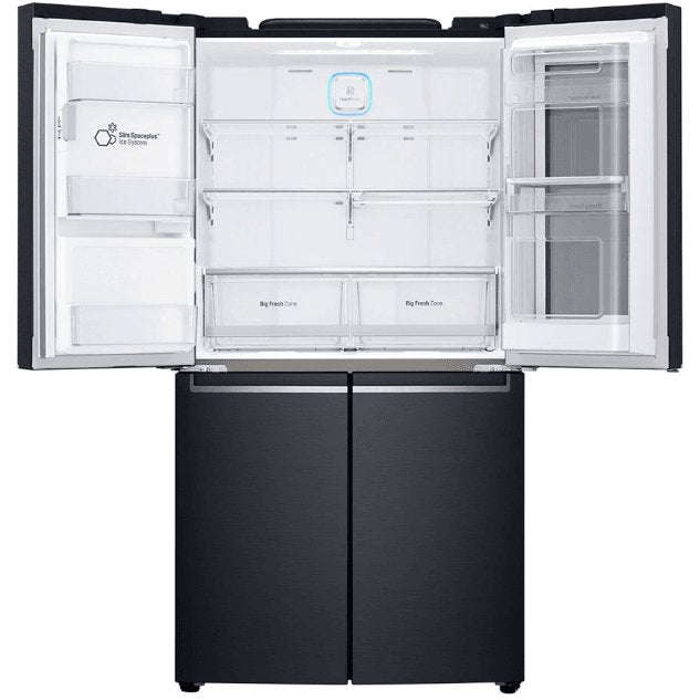 LG 889L 4 Door Instaview Door in Door Side by Side Fridge - Matte Black-GR-X31FMQRL.AMCQESA