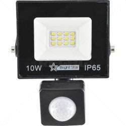 10W LED Floodlight with Motion Sensor  6000K, 500 Lumens, 30s Auto Timer