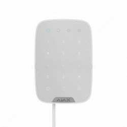 Ajax Keypad Fibra White  Wired Security Keypad with LCD Display and Audio Feedback