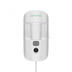 Ajax MotionCam (PhOD) Fibra White  Wired PIR Motion Detector with Photo Verification