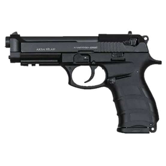 AKSA AK18-K11 Black Blank/Pepper Gun (Semi Auto|14+1|9mm PAK)