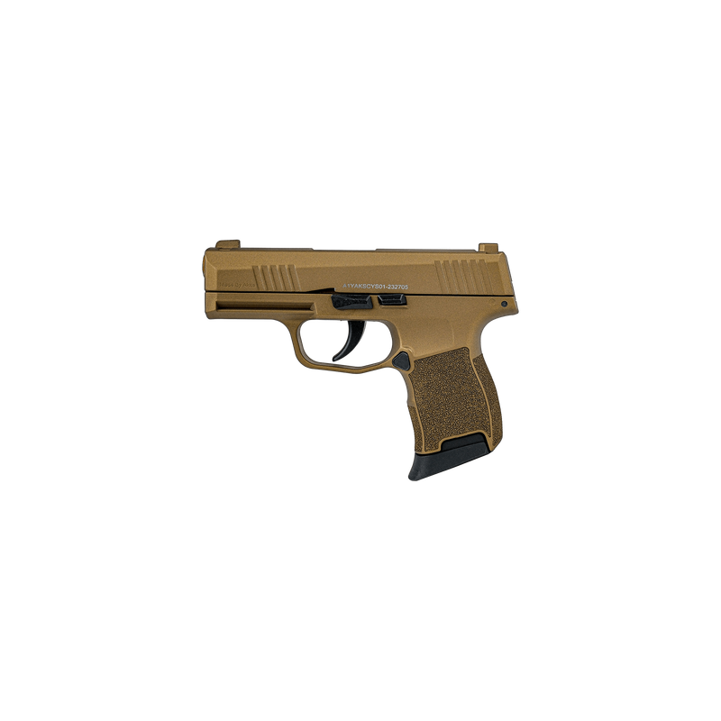 AKSA AK21 Tan Blank/Pepper Gun + FREE MAG (Semi Auto|10+1|9mm PAK)