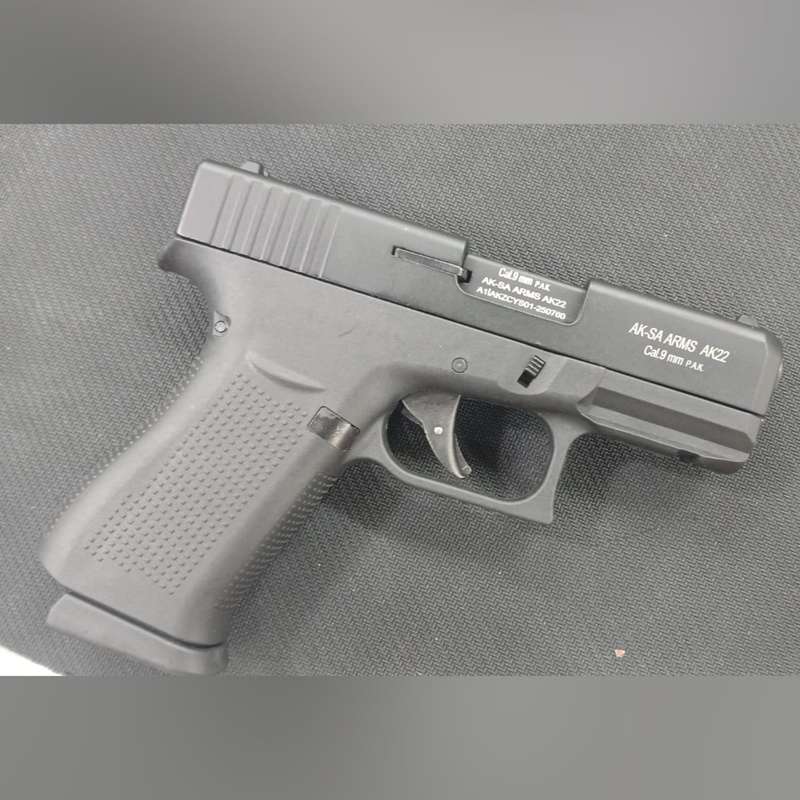 AKSA AK22 Black Glock Blank/Pepper Gun (Semi Auto|10+1|9mm PAK)