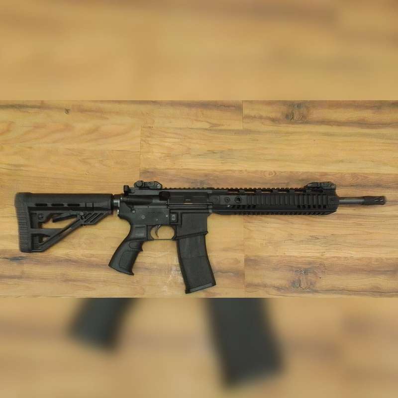 AKSA ARMS  AR 15 MX 01 Blank/Pepper Rifle (2 Mags + Hard Rifle Case) (Semi Auto|15+1|9mm Pak) - GSA
