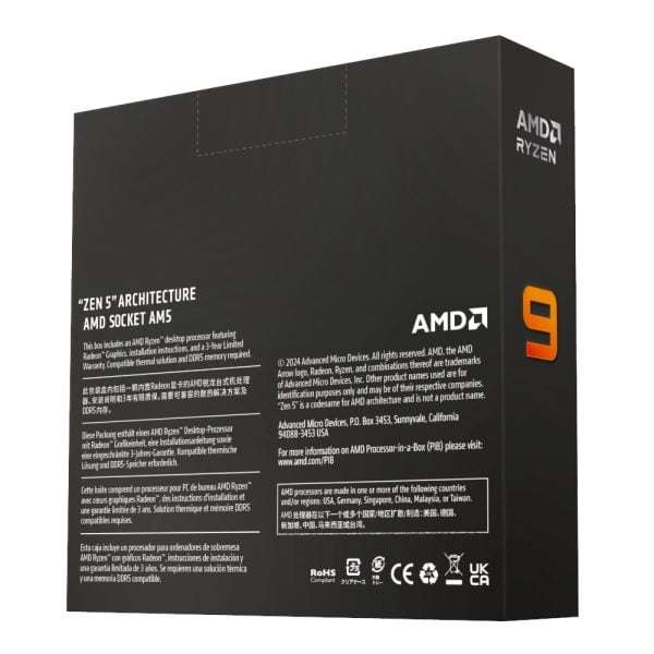AMD RYZEN 7 9950X 16-Core 4.3GHz AM5 CPU