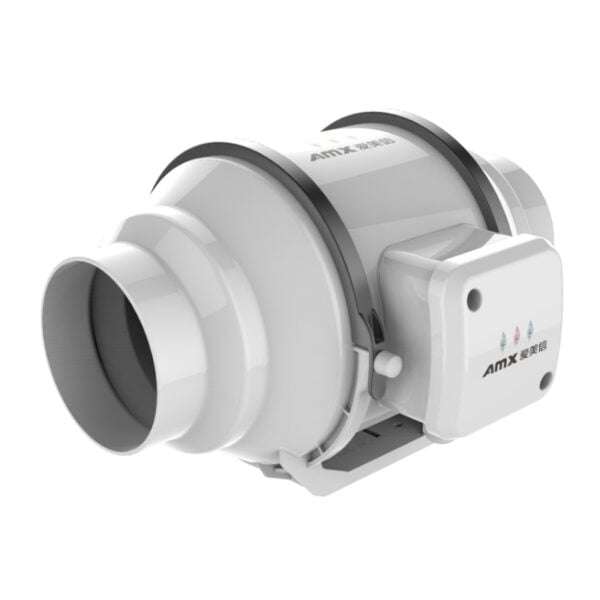 AMX 100mm Mixed Flow Industrial Inline Duct Fan for Efficient Ventilation