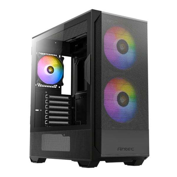 Antec NX416L ATX | Micro-ATX | ITX ARGB Mid-Tower Gaming Chassis  Black