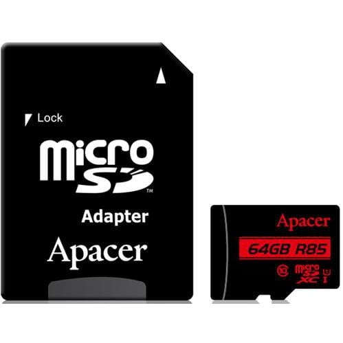Apacer 64GB Class 10 Micro SD Card with Adapter - High-Capacity Storage for Mobile Devices and Ca...