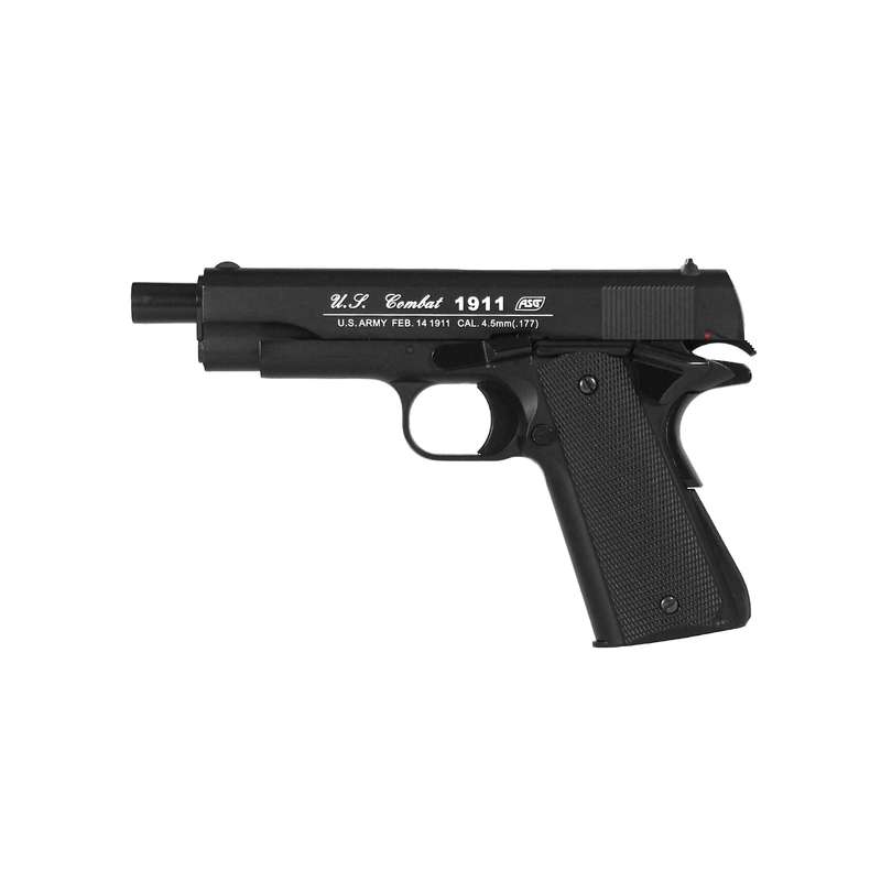 ASG 1911 US-C Gas Gun (Semi Auto|Blowback|CO2|18 Rounds|420 FPS|2.85J|4.5mm BB) 19803