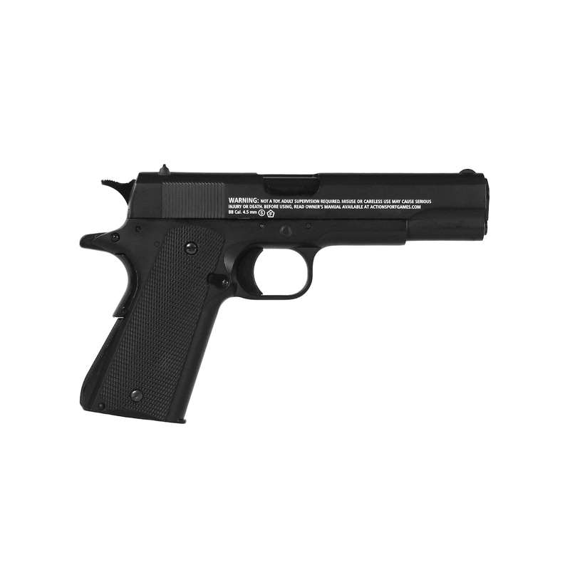 ASG 1911 US-C Gas Gun (Semi Auto|Blowback|CO2|18 Rounds|420 FPS|2.85J|4.5mm BB) 19803