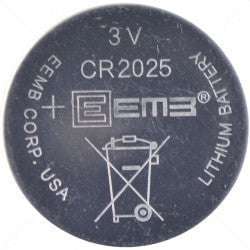 Battery - Lithium 3V CR2025 20mm Part No: BA34