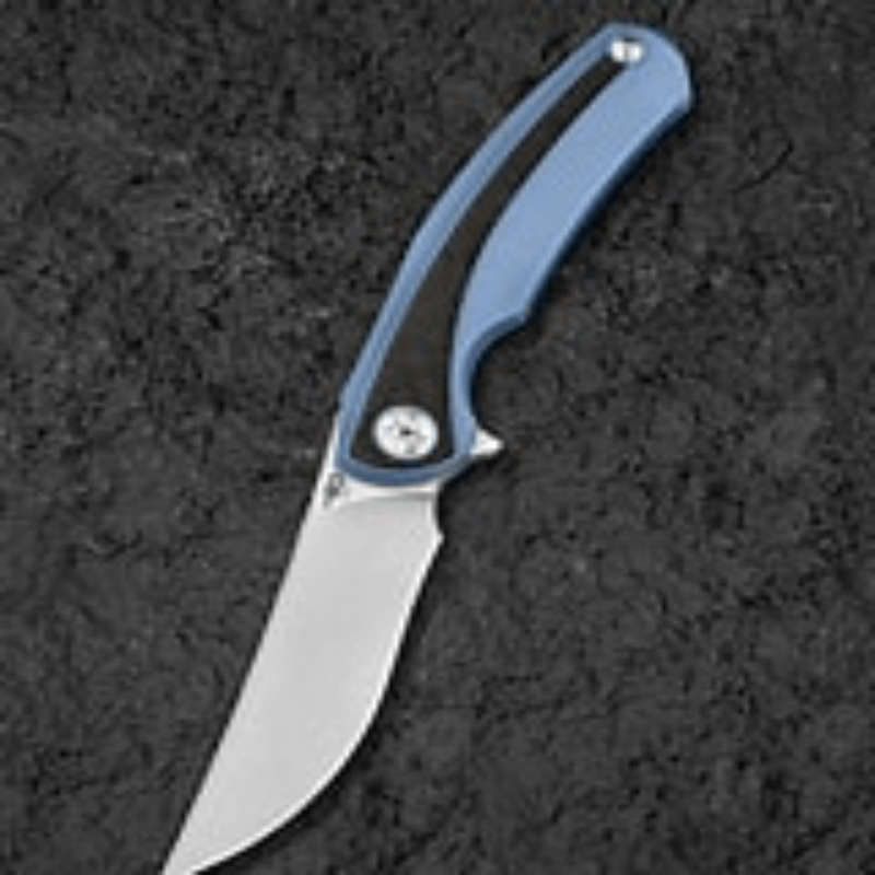 BESTECH Titanium Marble Carbon Fiber Inlay Knife  BT2402D