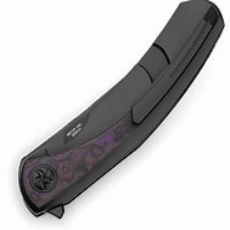 BESTECH Titanium Purple Haze Fat Carbon Inlay Knife  BT2402B
