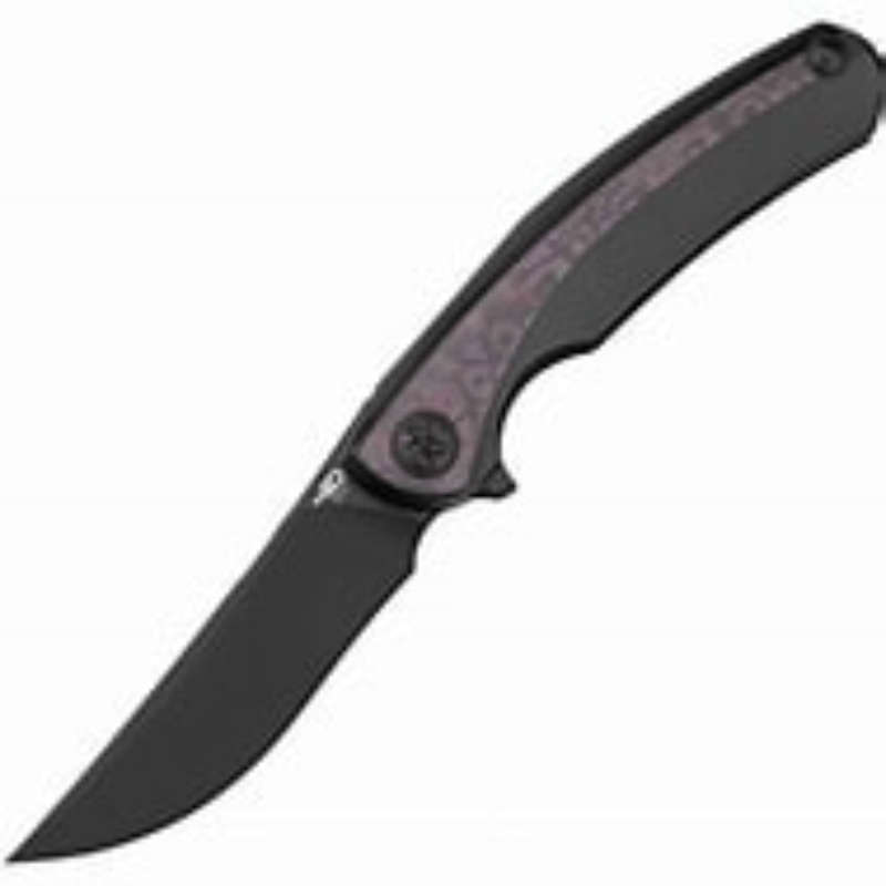 BESTECH Titanium Purple Haze Fat Carbon Inlay Knife  BT2402B