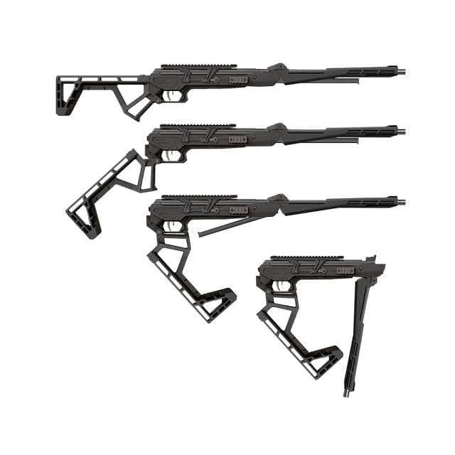Black Bunker BM8 Foldable Air Rifle (Break Barrel|1200 FPS|24J|106cm|3.4kg|4.5mm|5.5mm|(Optional ...