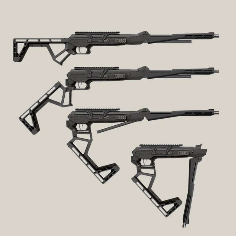 Black Bunker BM8 Foldable Air Rifle (Break Barrel|1200 FPS|24J|106cm|3.4kg|4.5mm|5.5mm|(Optional ...