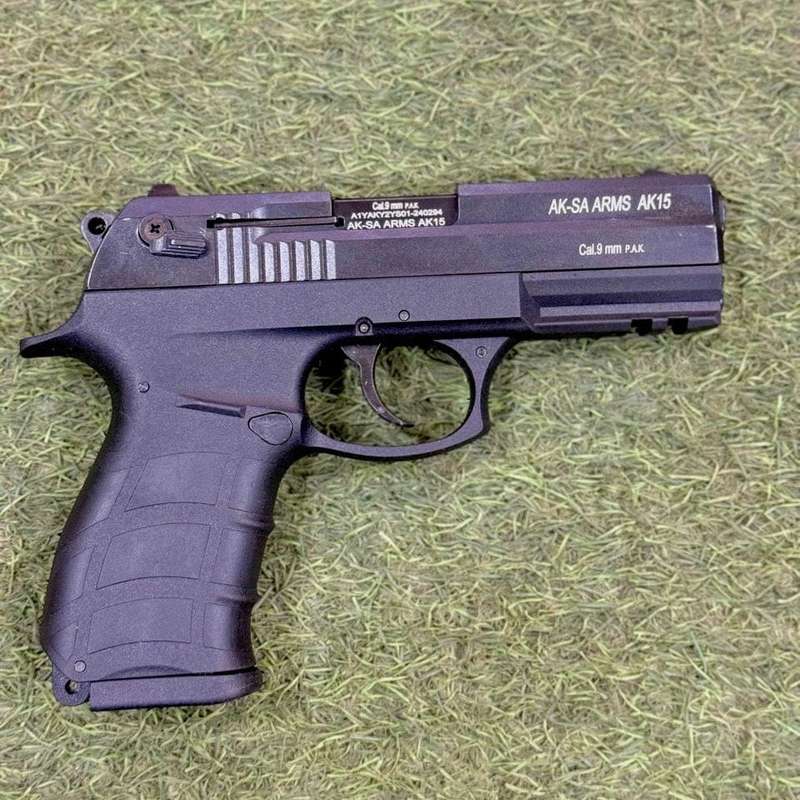 AKSA AK15-K8 Black Blank/Pepper Gun (Semi Auto|14+1|9mm PAK)