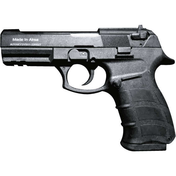 AKSA AK16-K9 Black Blank/Pepper Gun (Semi Auto|14+1|9mm PAK)