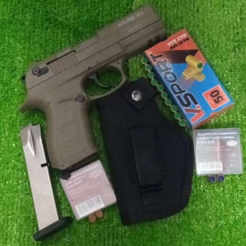 AKSA AK17-K7 TAN Blank/Pepper Gun (Semi Auto|14+1|9mm PAK)