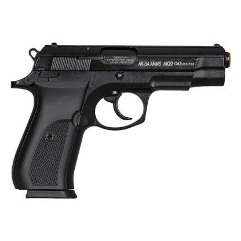 AKSA K20 Black Blank/Pepper Gun (Semi Auto|14+1|9mm PAK)