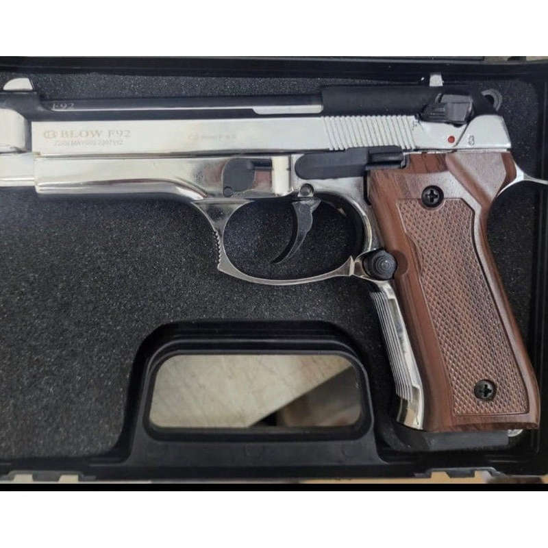 Blow F92 Blank Gun Brown Grip Accessory