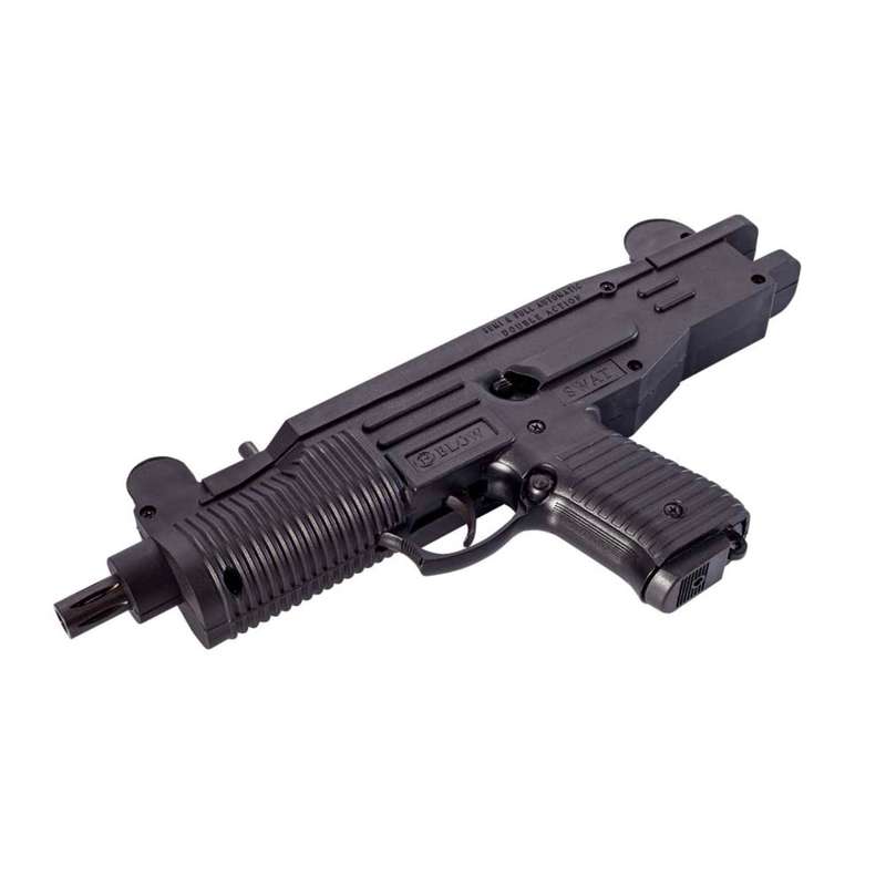 Blow SWAT UZI Black Blank/Pepper Gun (Full-Semi Auto|26+1|9mm PAK|SMG)