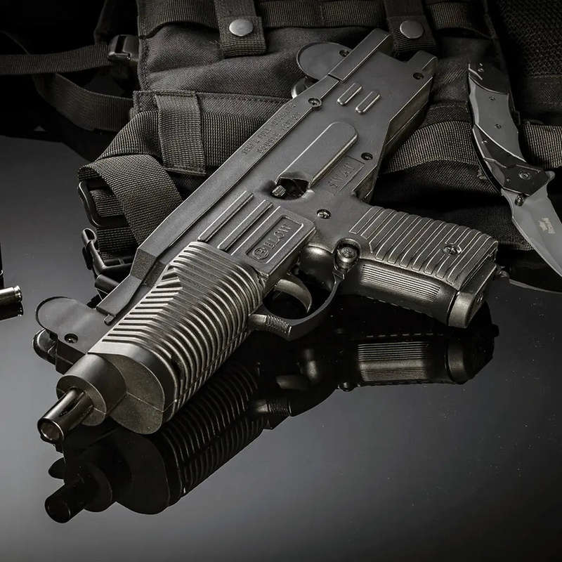 Blow SWAT UZI Black Blank/Pepper Gun (Full-Semi Auto|26+1|9mm PAK|SMG)