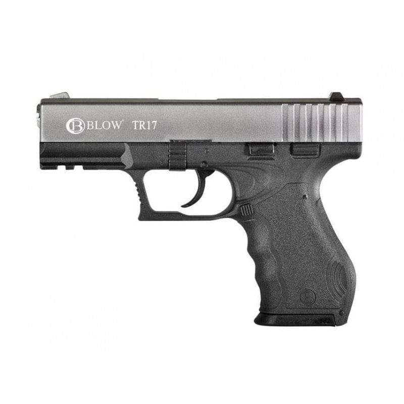Blow TR17 Mat Chrome Blank/Pepper Gun (Semi Auto|17+1|9mm PAK)