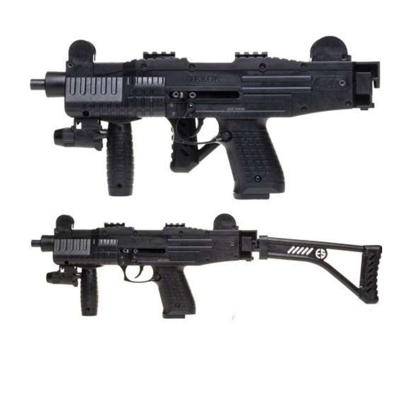 Ekol UZI Black Blank/Pepper Gun (Full-Semi Auto|26+1|9mm PAK|SMG)
