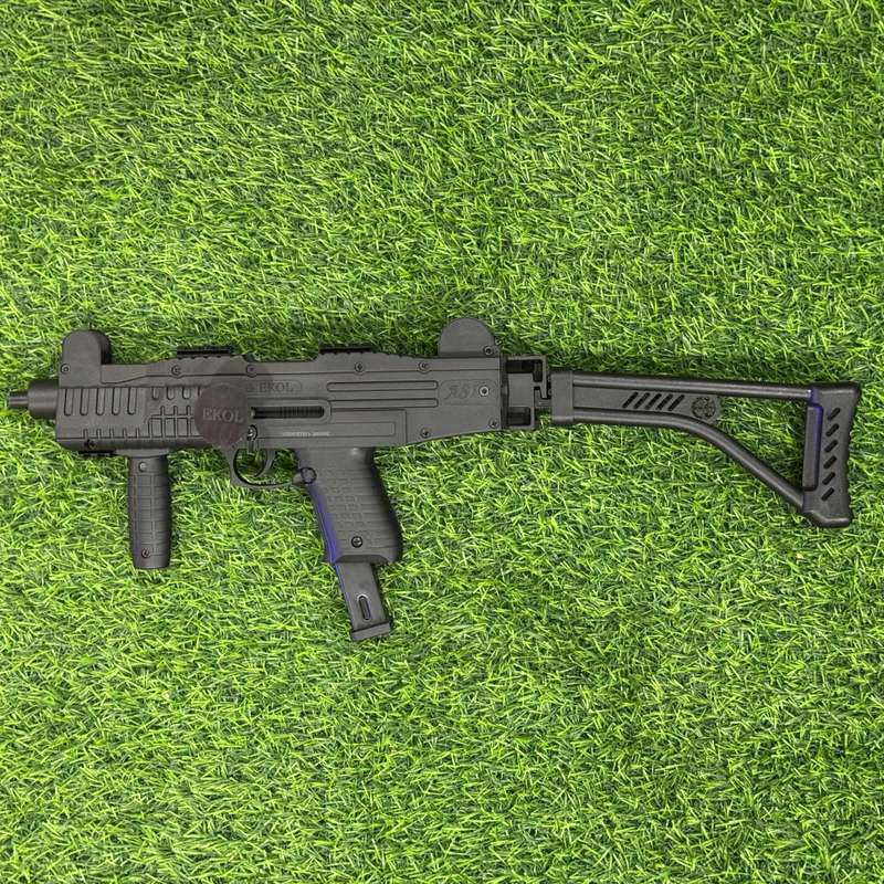 Ekol UZI Black Blank/Pepper Gun (Full-Semi Auto|26+1|9mm PAK|SMG)