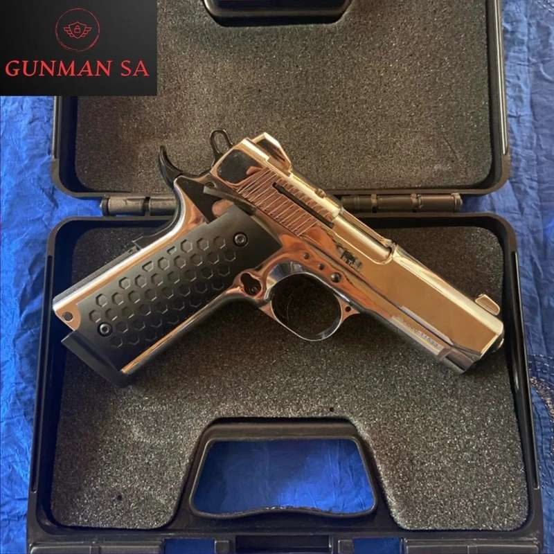 Kuzey 911 SX Shiny Chrome Blank/Pepper Gun (Semi Auto|9+1|9mm PAK)