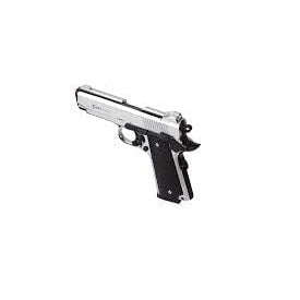 Kuzey 911 SX Shiny Chrome Blank/Pepper Gun (Semi Auto|9+1|9mm PAK)