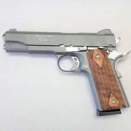 Kuzey 911T Mat Chrome Blank/Pepper Gun (Semi Auto|9+1|9mm PAK)