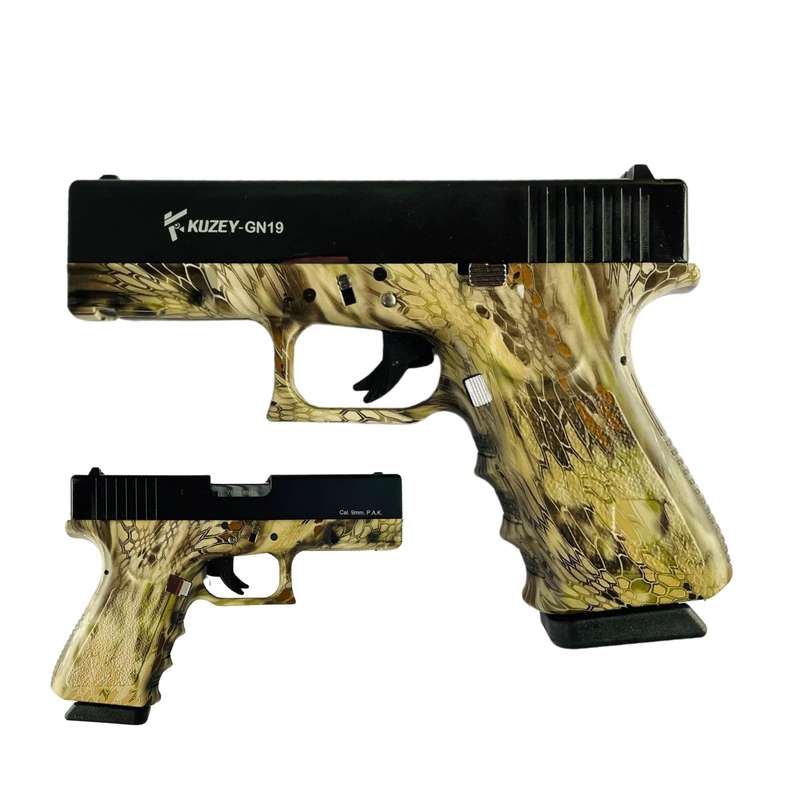 Kuzey GN19 Camo Blank/Pepper Gun (Semi Auto|14+1|9mm PAK)