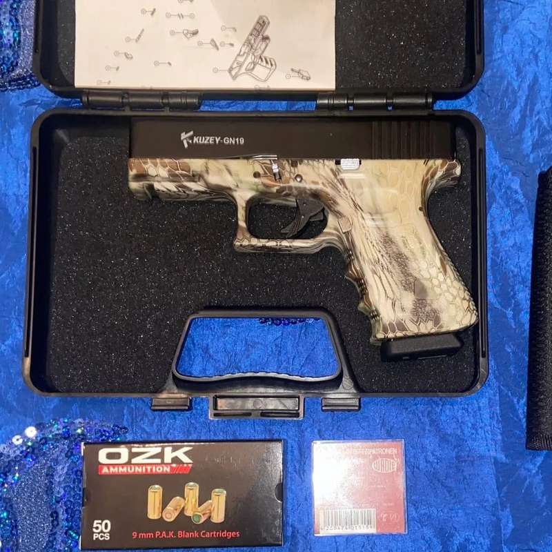 Kuzey GN19 Camo Blank/Pepper Gun (Semi Auto|14+1|9mm PAK)