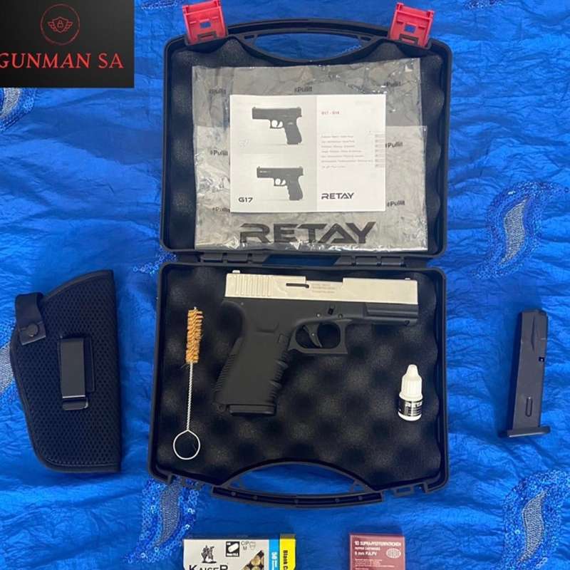 Retay G19C - Fumed Blank/Pepper Gun (Semi Auto|14+1|9mm PAK)